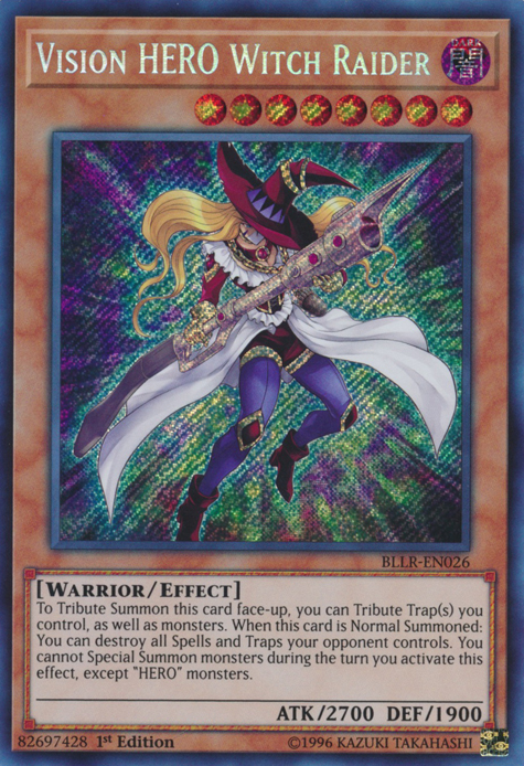 Vision Hero Witch Raider [BLLR-EN026] Secret Rare | Cracking-Singles