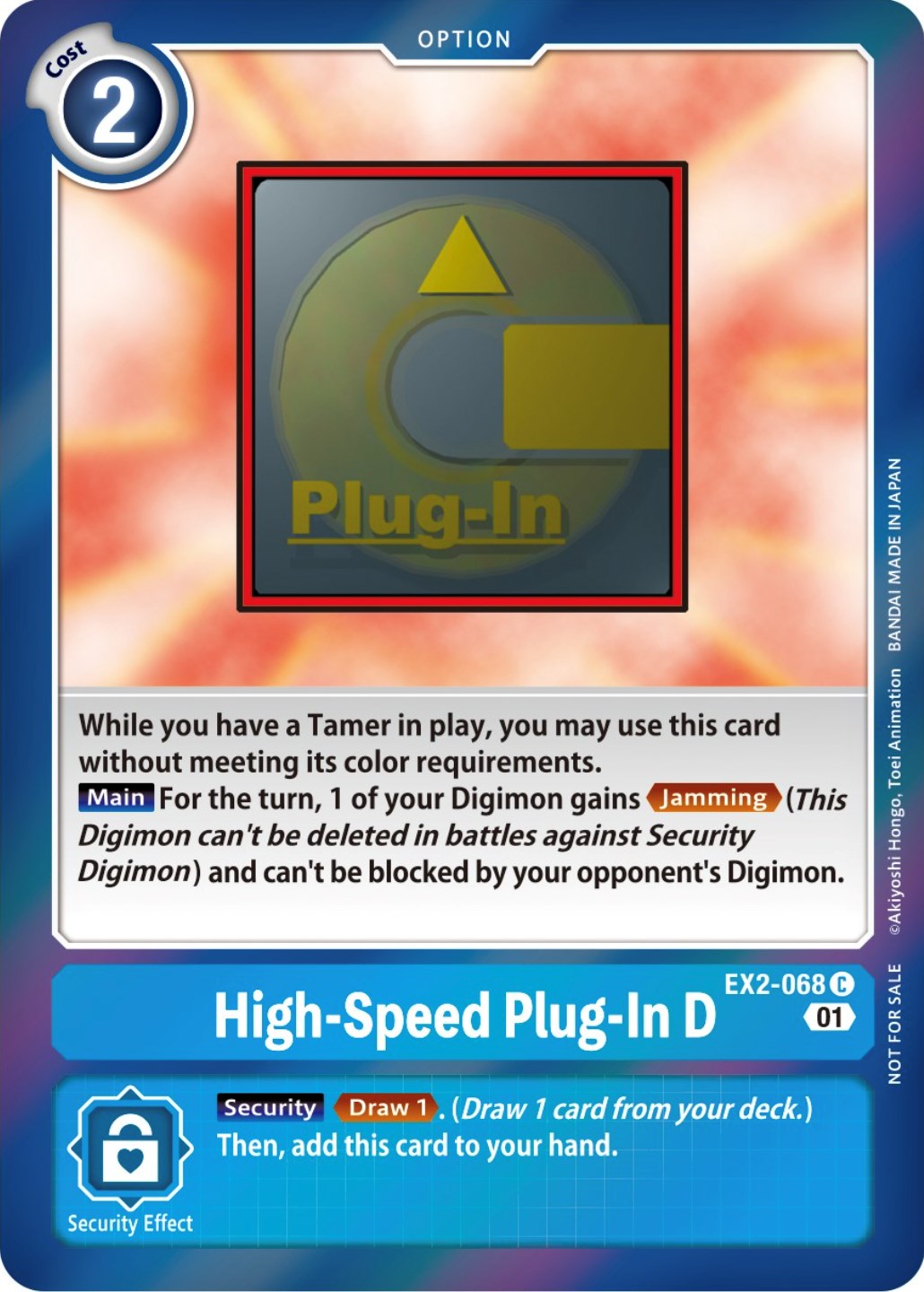 High-Speed Plug-In D [EX2-068] (Event Pack 4) [Digital Hazard Promos] | Cracking-Singles