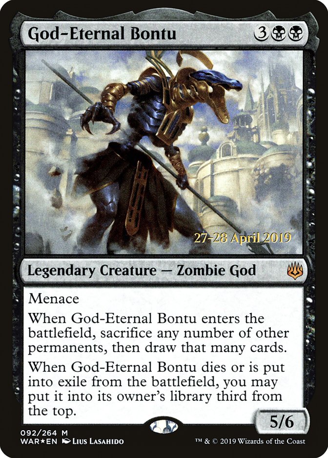 God-Eternal Bontu  [War of the Spark Prerelease Promos] | Cracking-Singles