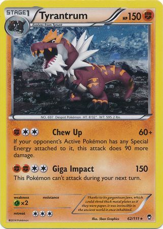 Tyrantrum (62/111) (Cosmos Holo) [XY: Furious Fists] | Cracking-Singles