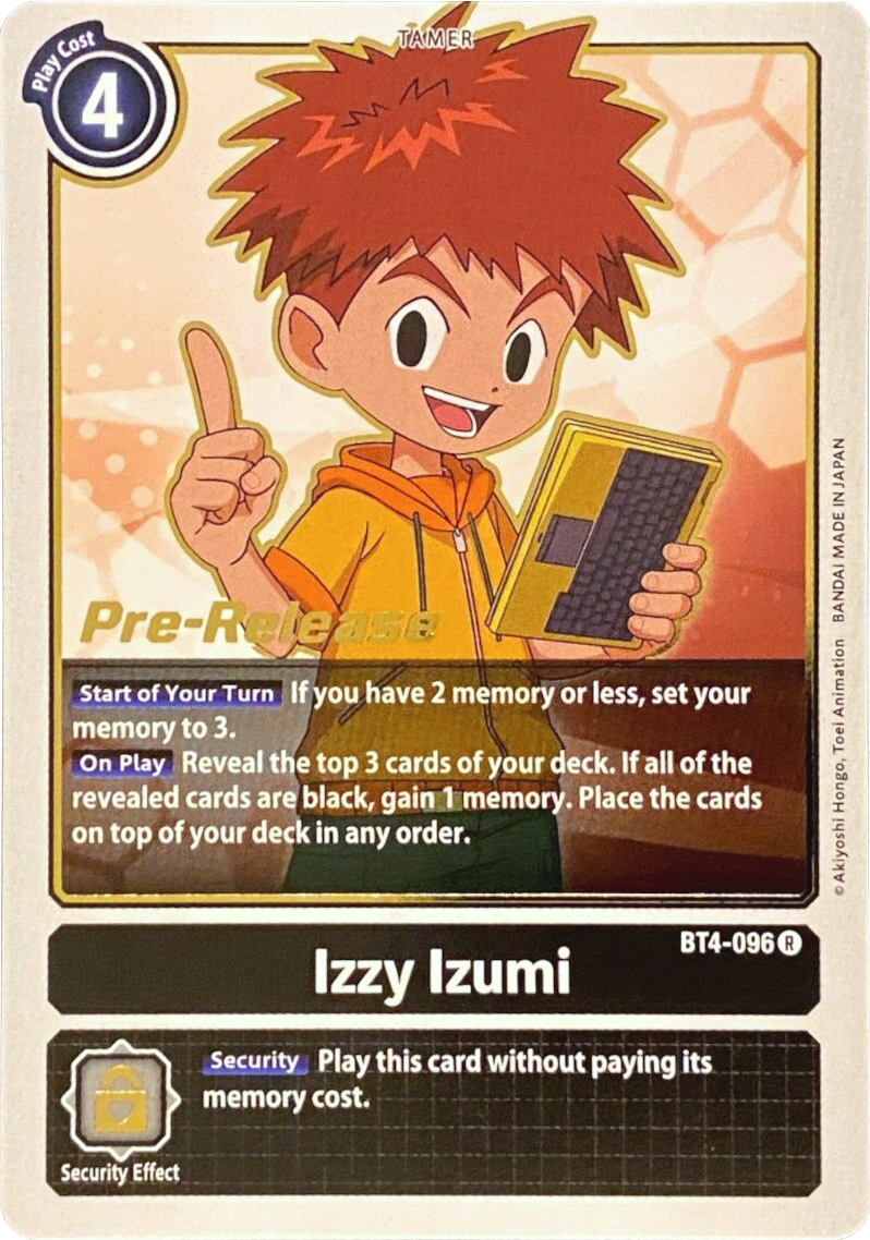 Izzy Izumi [BT4-096] [Great Legend Pre-Release Promos] | Cracking-Singles