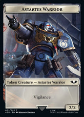 Astartes Warrior // Robot Double-sided Token (Surge Foil) [Universes Beyond: Warhammer 40,000 Tokens] | Cracking-Singles