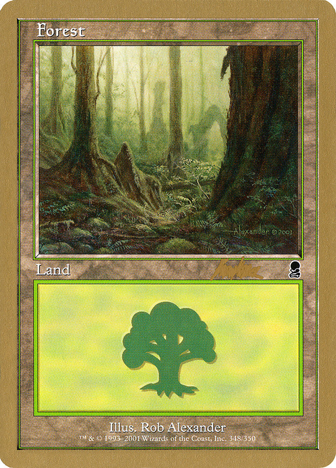 Forest (bk348) (Brian Kibler) [World Championship Decks 2002] | Cracking-Singles