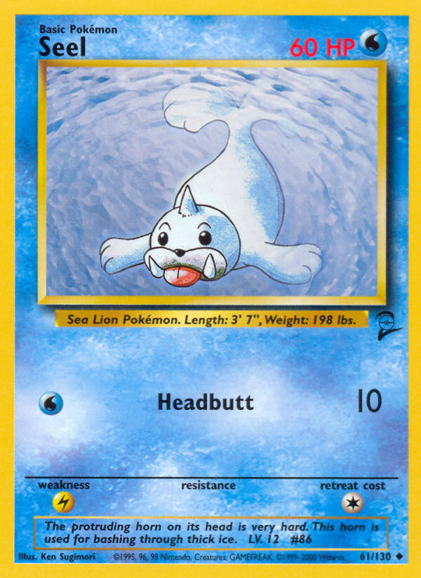 Seel (61/130) [Base Set 2] | Cracking-Singles