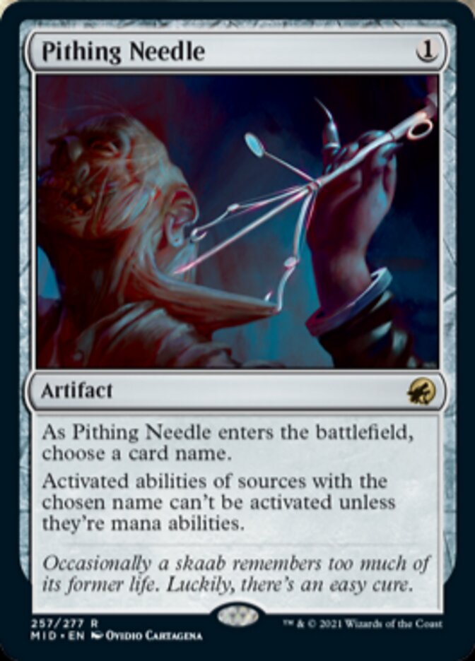 Pithing Needle [Innistrad: Midnight Hunt] | Cracking-Singles