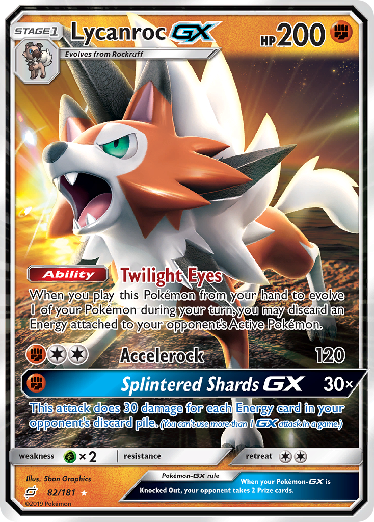 Lycanroc GX (82/181) [Sun & Moon: Team Up] | Cracking-Singles