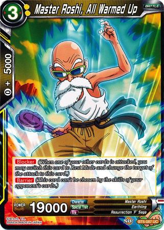 Master Roshi, All Warmed Up (BT5-087) [Miraculous Revival] | Cracking-Singles