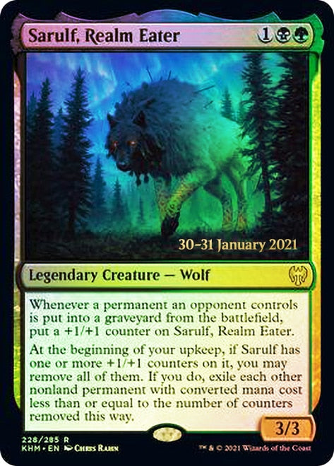 Sarulf, Realm Eater  [Kaldheim Prerelease Promos] | Cracking-Singles