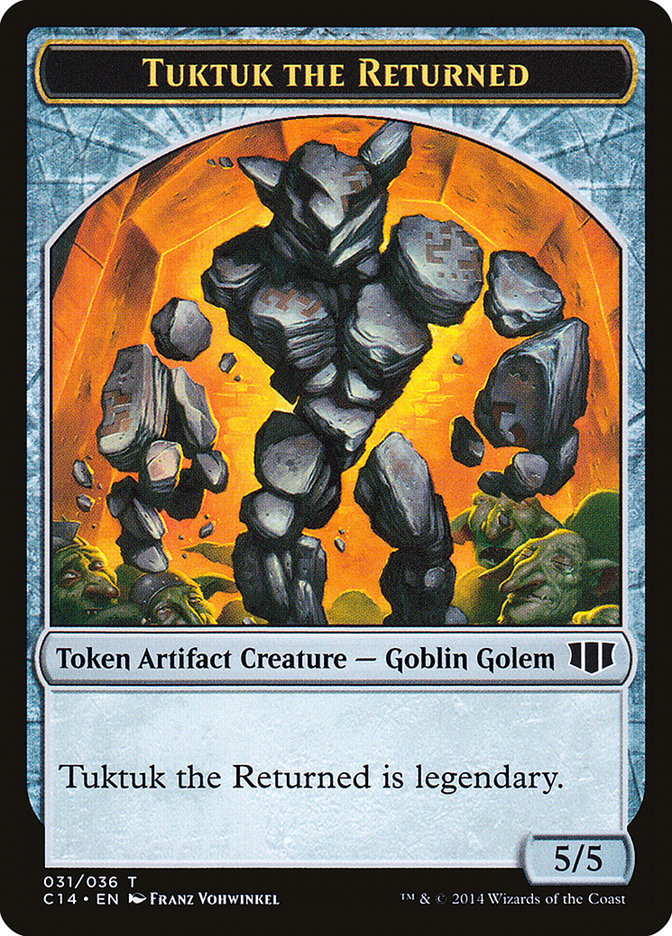 Daretti, Scrap Savant Emblem // Tuktuk the Returned Double-sided Token [Commander 2014 Tokens] | Cracking-Singles