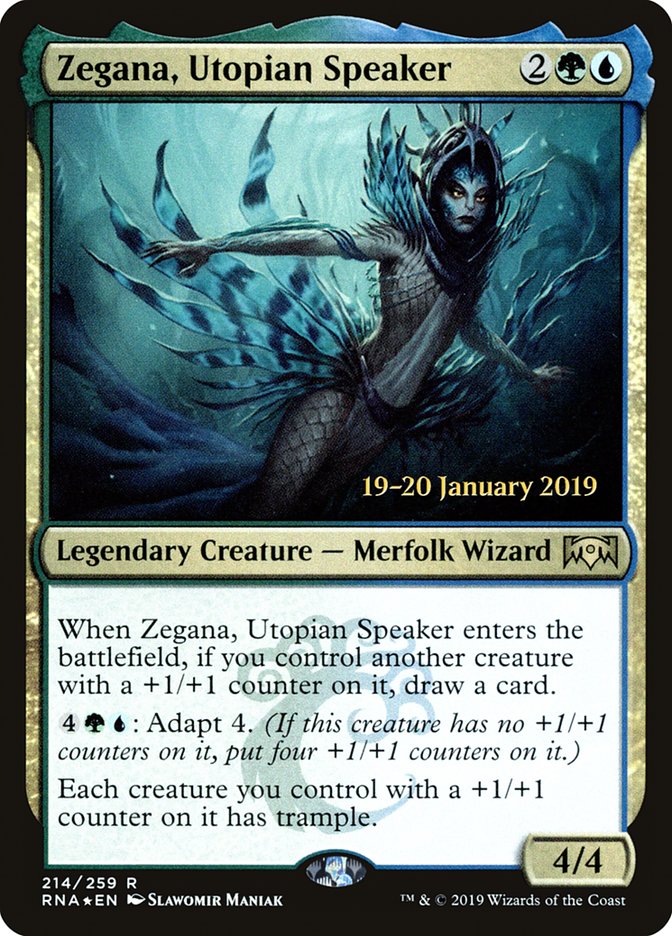 Zegana, Utopian Speaker [Ravnica Allegiance Prerelease Promos] | Cracking-Singles