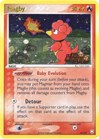 Magby (24/109) (Stamped) [EX: Team Rocket Returns] | Cracking-Singles