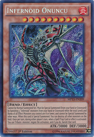 Infernoid Onuncu [MP15-EN209] Secret Rare | Cracking-Singles