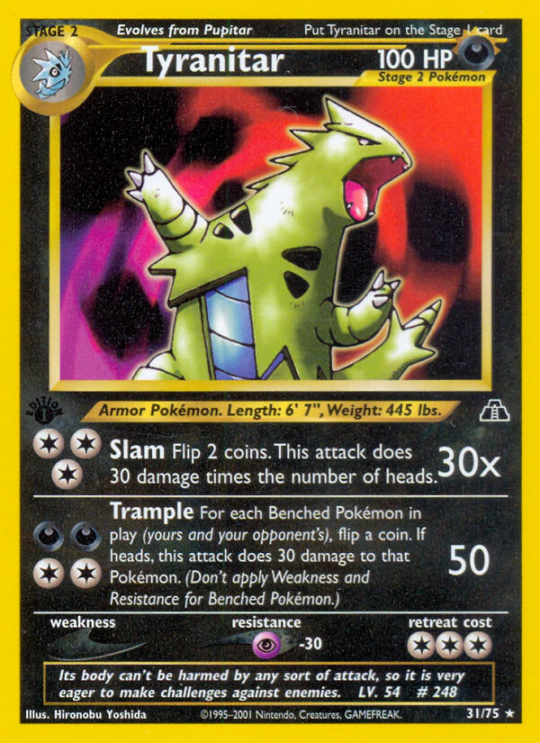 Tyranitar (31/75) [Neo Discovery 1st Edition] | Cracking-Singles