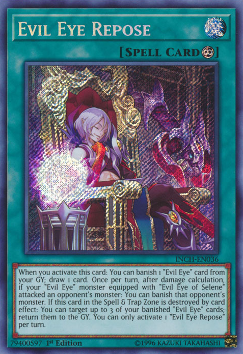 Evil Eye Repose [INCH-EN036] Secret Rare | Cracking-Singles