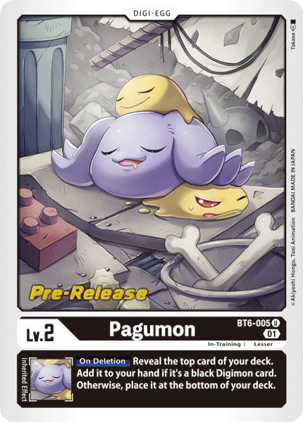 Pagumon [BT6-005] [Double Diamond Pre-Release Cards] | Cracking-Singles