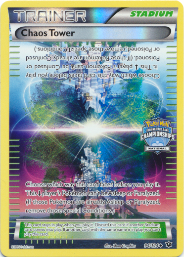 Chaos Tower (94/124) (National Championship Promo) [XY: Fates Collide] | Cracking-Singles