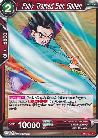 Fully Trained Son Gohan [BT2-007] | Cracking-Singles