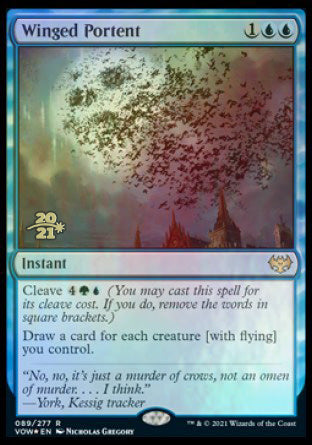 Winged Portent [Innistrad: Crimson Vow Prerelease Promos] | Cracking-Singles