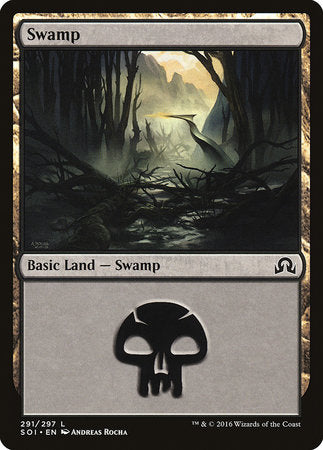 Swamp (291) [Shadows over Innistrad] | Cracking-Singles