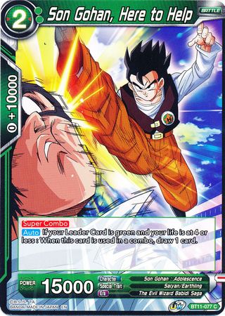 Son Gohan, Here to Help [BT11-077] | Cracking-Singles