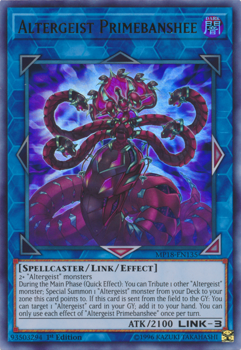 Altergeist Primebanshee [MP18-EN135] Ultra Rare | Cracking-Singles