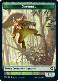 Squirrel // Thopter (008) Double-sided Token [Double Masters Tokens] | Cracking-Singles