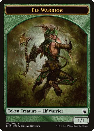 Elf Warrior Token (012) [Commander Anthology Tokens] | Cracking-Singles