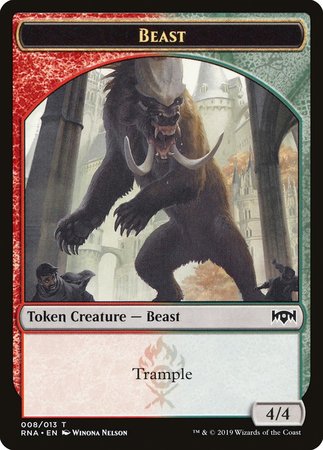 Beast Token [Ravnica Allegiance Tokens] | Cracking-Singles