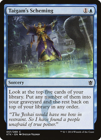 Taigam's Scheming [Khans of Tarkir] | Cracking-Singles