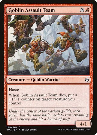 Goblin Assault Team [War of the Spark] | Cracking-Singles