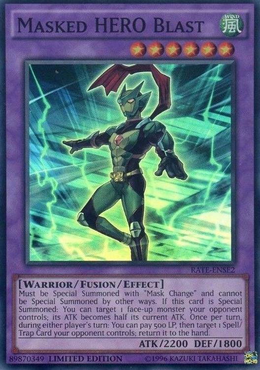 Masked HERO Blast [RATE-ENSE2] Super Rare | Cracking-Singles