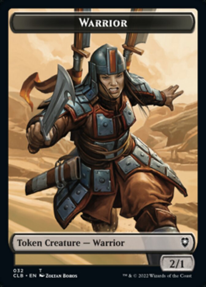 Warrior // Inkling Double-sided Token [Commander Legends: Battle for Baldur's Gate Tokens] | Cracking-Singles