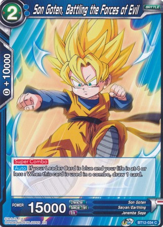 Son Goten, Battling the Forces of Evil [BT12-034] | Cracking-Singles