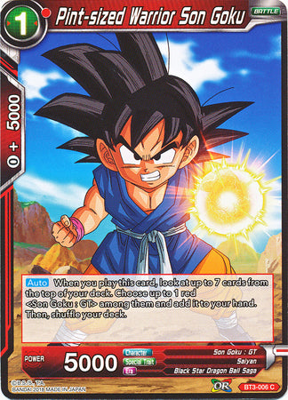 Pint-sized Warrior Son Goku [BT3-006] | Cracking-Singles