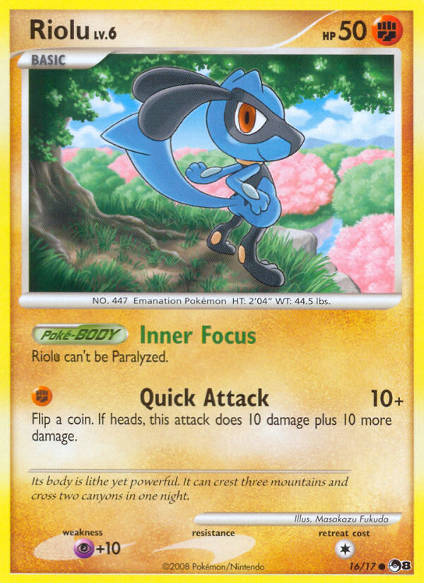 Riolu (16/17) [POP Series 8] | Cracking-Singles