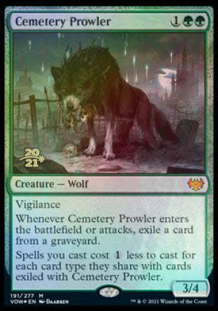 Cemetery Prowler [Innistrad: Crimson Vow Prerelease Promos] | Cracking-Singles