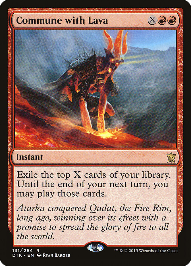 Commune with Lava [Dragons of Tarkir] | Cracking-Singles