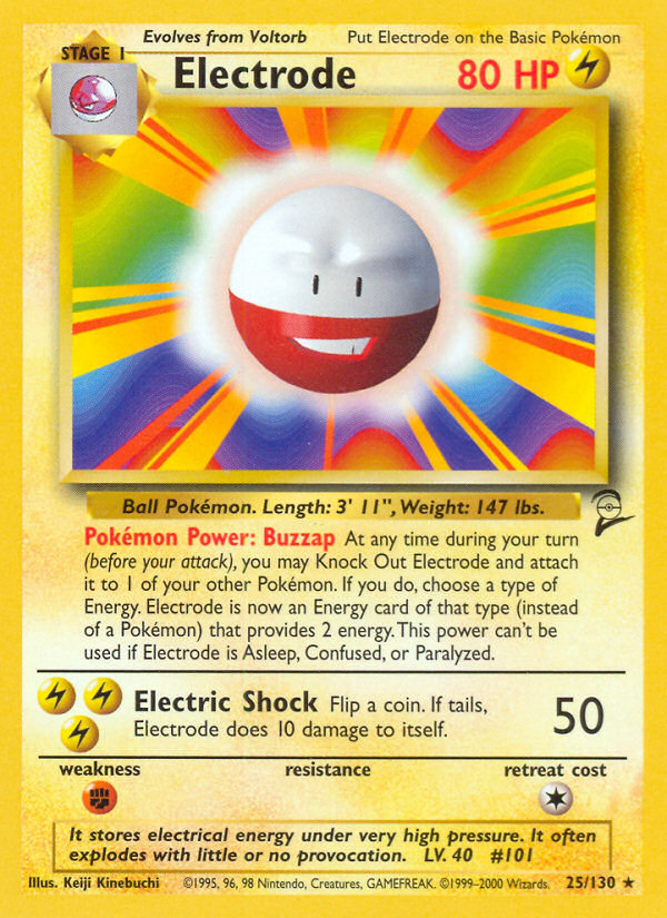 Electrode (25/130) [Base Set 2] | Cracking-Singles