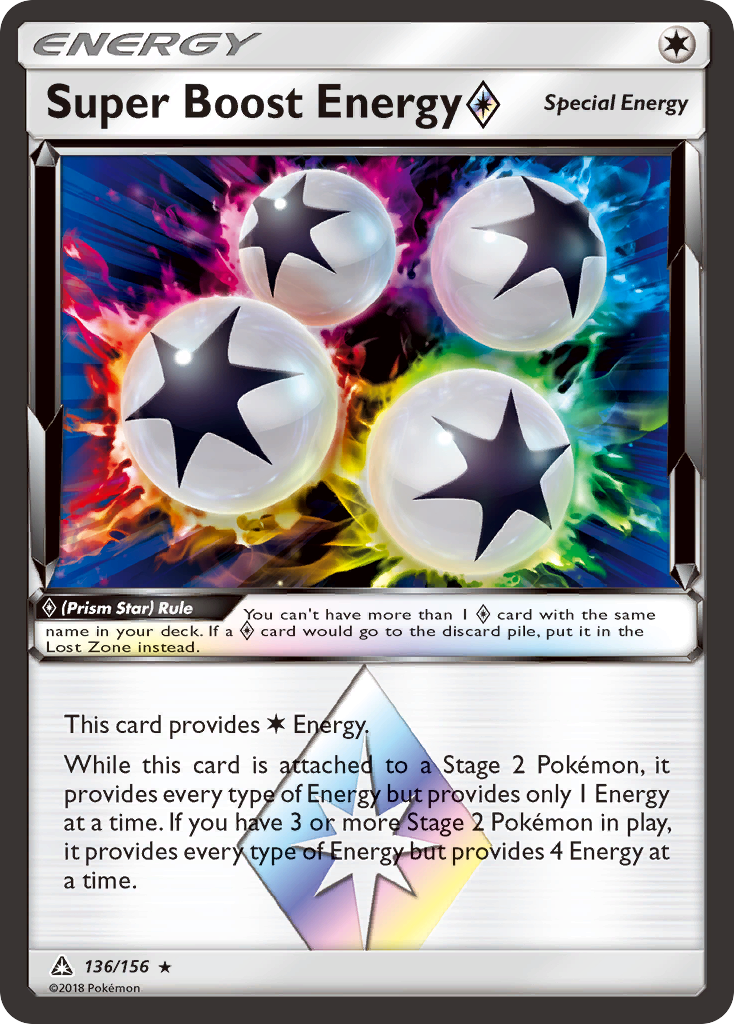 Super Boost Energy (136/156) (Prism Star) [Sun & Moon: Ultra Prism] | Cracking-Singles