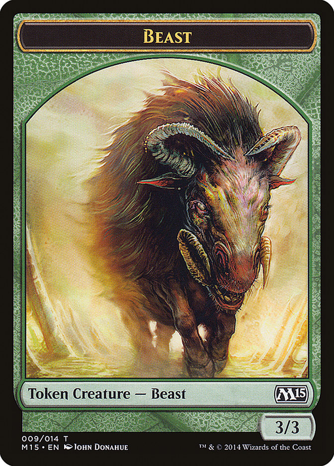 Beast (009/014) [Magic 2015 Tokens] | Cracking-Singles