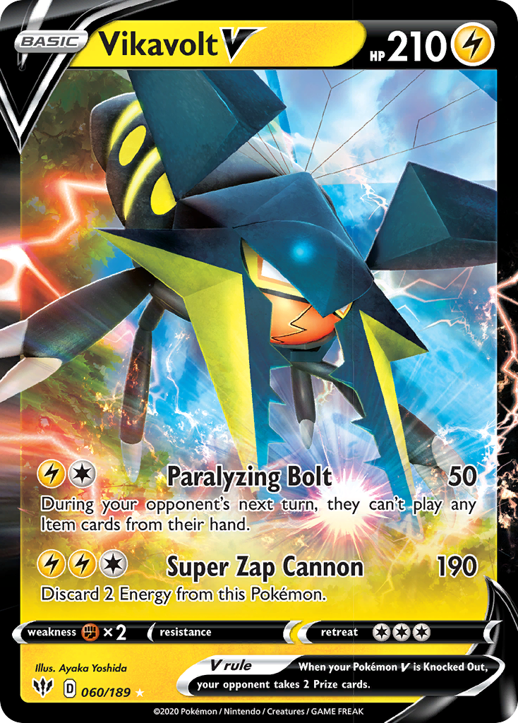 Vikavolt V (060/189) [Sword & Shield: Darkness Ablaze] | Cracking-Singles