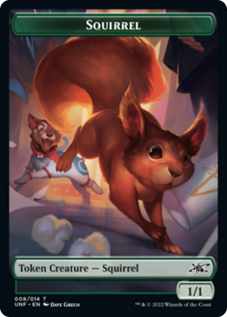 Squirrel // Treasure (012) Double-sided Token [Unfinity Tokens] | Cracking-Singles