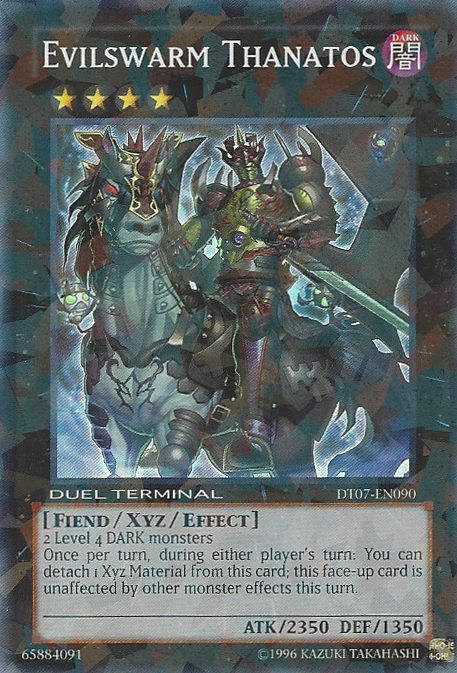 Evilswarm Thanatos [DT07-EN090] Super Rare | Cracking-Singles