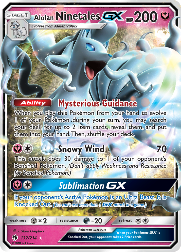 Alolan Ninetales GX (132/214) [Sun & Moon: Lost Thunder] | Cracking-Singles