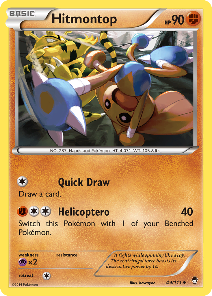 Hitmontop (49/111) [XY: Furious Fists] | Cracking-Singles