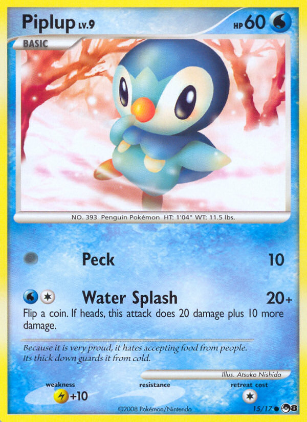 Piplup (15/17) [POP Series 8] | Cracking-Singles