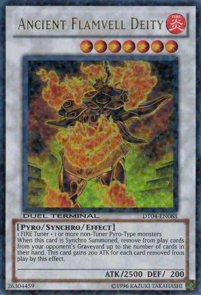 Ancient Flamvell Deity [DT04-EN088] Ultra Rare | Cracking-Singles