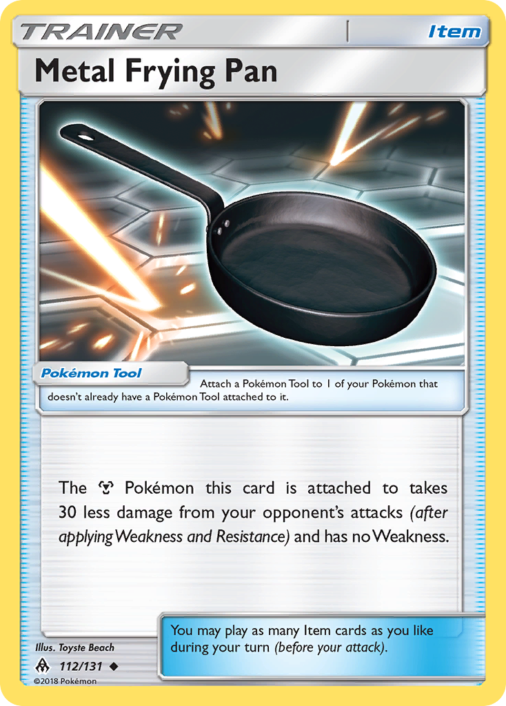 Metal Frying Pan (112/131) [Sun & Moon: Forbidden Light] | Cracking-Singles