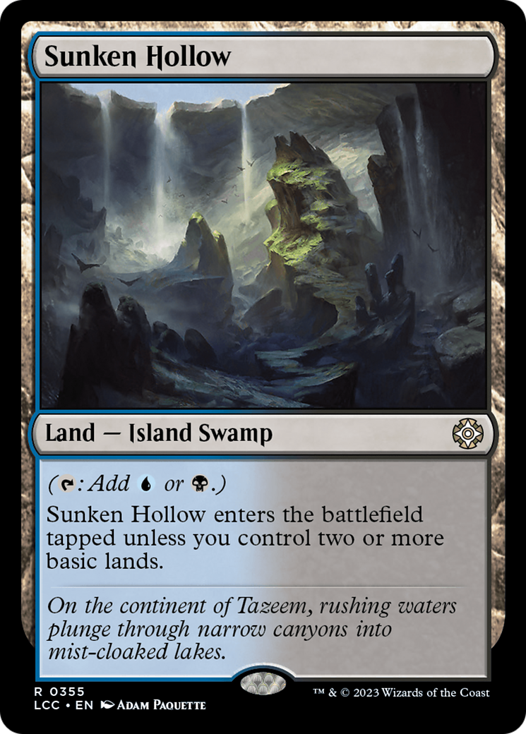 Sunken Hollow [The Lost Caverns of Ixalan Commander] | Cracking-Singles