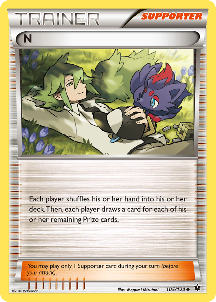 N (105/124) [XY: Fates Collide] | Cracking-Singles